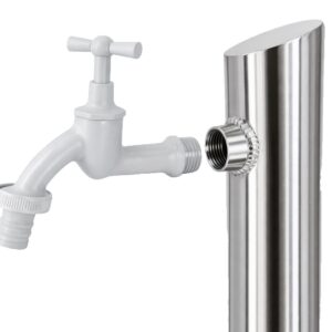 Kran ogrodowy ze stali nierdzewnej bez zaworu czerpalnego, 001-01