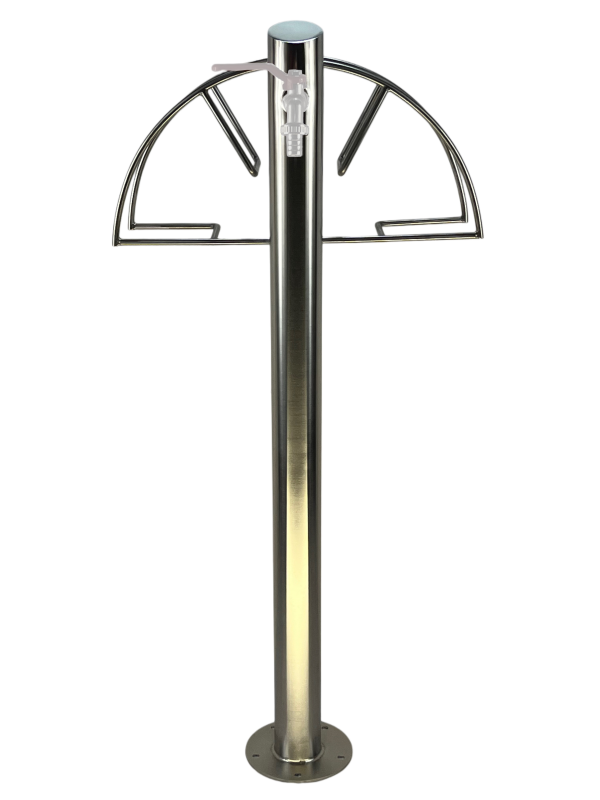 Kran ogrodowy wys. 90cm, śr. 60,3mm, wej. 1/2, wyj. 1/2+ wieszak, 004-01 - obrazek 2