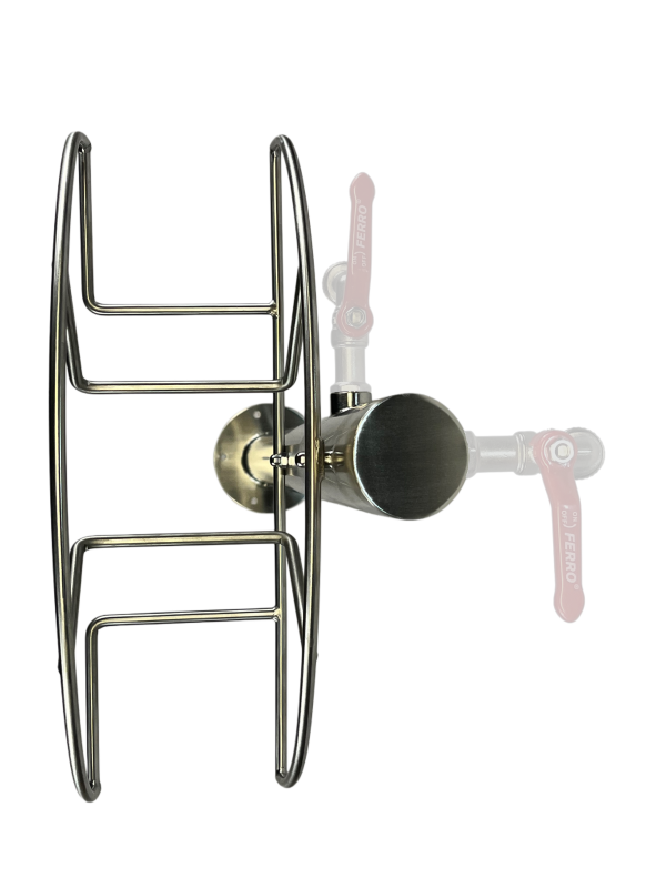 Kran ogrodowy wys. 90cm, śr. 60,3mm, wej. 2x 1/2, wyj. 1cal + wieszak na wąż ogrodowy, 010-01 - obrazek 5