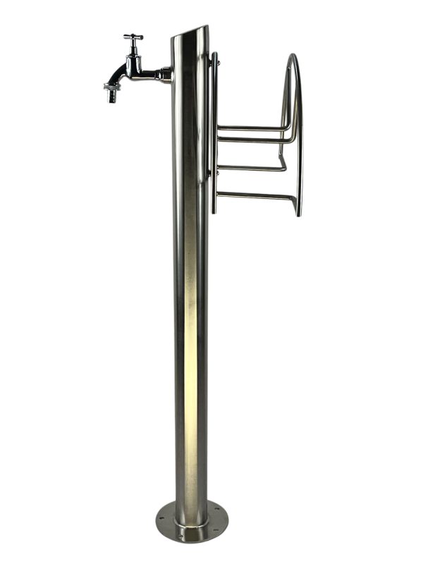 Kran ogrodowy wys. 90cm, śr. 60,3mm, wej. 1/2, wyj. 1/2+ wieszak, 006-01 - obrazek 2