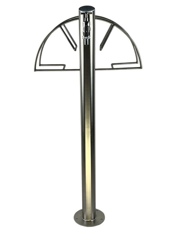 Kran ogrodowy wys. 90cm, śr. 60,3mm, wej. 1/2, wyj. 1/2+ wieszak, 006-01 - obrazek 3
