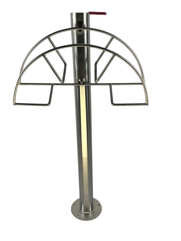 Kran ogrodowy wys. 90cm, śr. 60,3mm, wej. 1/2, wyj. 1/2+ wieszak, 005-01 - obrazek 4