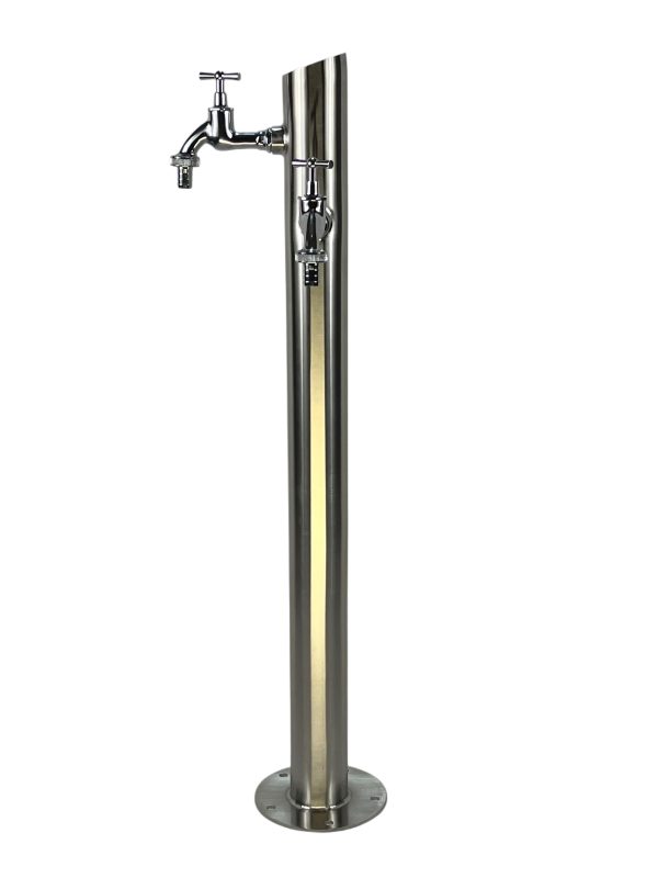 Kran ogrodowy wys. 90cm, śr. 60,3mm, wej. 1cal , wyj. 2x1/2, 009-01 - obrazek 2
