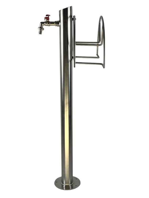 Kran ogrodowy wys. 90cm, śr. 60,3mm, wej. 1/2, wyj. 1/2+ wieszak, 005-01 - obrazek 3
