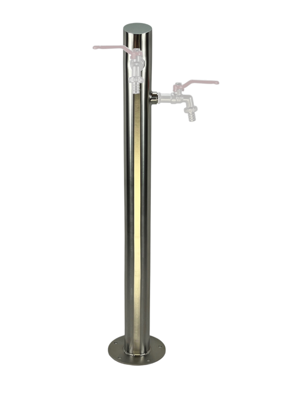 Kran ogrodowy wys. 90cm, śr. 60,3mm, wej. 1cal , wyj. 2x1/2, 007-01 - obrazek 4