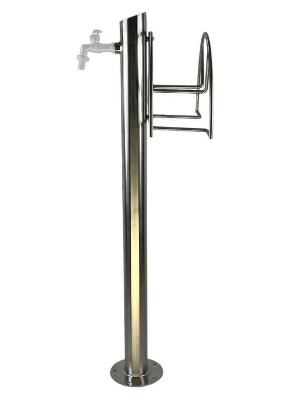 Kran ogrodowy wys. 90cm, śr. 60,3mm, wej. 1/2, wyj. 1/2+ wieszak, 004-01 - obrazek 3