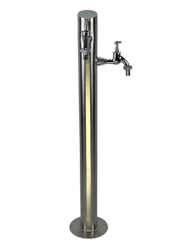 Kran ogrodowy wys. 90cm, śr. 60,3mm, wej. 1cal , wyj. 2x1/2, 009-01 - obrazek 3