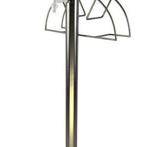 Kran ogrodowy wys. 90cm, śr. 60,3mm, wej. 1/2, wyj. 1/2+ wieszak, 004-01