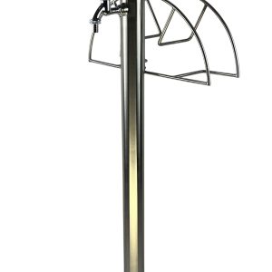Kran ogrodowy wys. 90cm, śr. 60,3mm, wej. 1/2, wyj. 1/2+ wieszak, 006-01