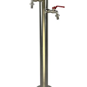 Kran ogrodowy wys. 90cm, śr. 60,3mm, wej. 1cal , wyj. 2x1/2, 008-01
