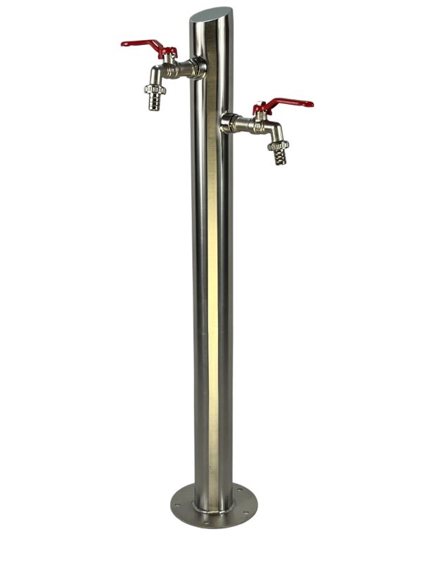 Kran ogrodowy wys. 90cm, śr. 60,3mm, wej. 1cal , wyj. 2x1/2, 008-01