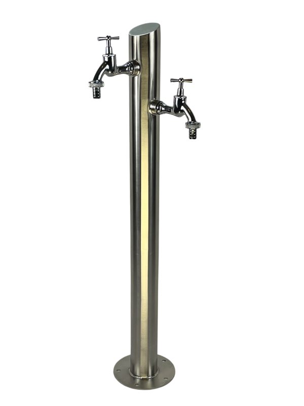 Kran ogrodowy wys. 90cm, śr. 60,3mm, wej. 1cal , wyj. 2x1/2, 009-01